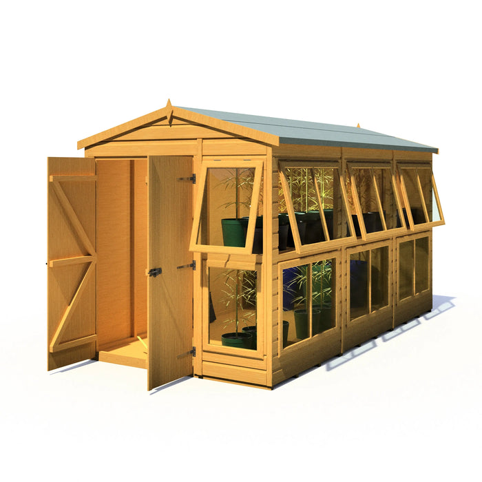 Sun Hut Potting Shed - 6'x12' - Chestnut Mill