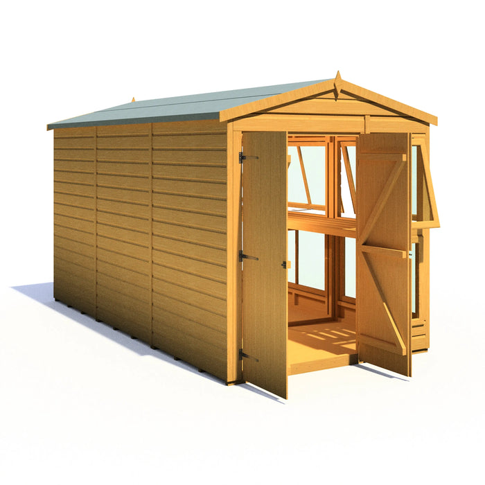 Sun Hut Potting Shed - 6'x12' - Chestnut Mill