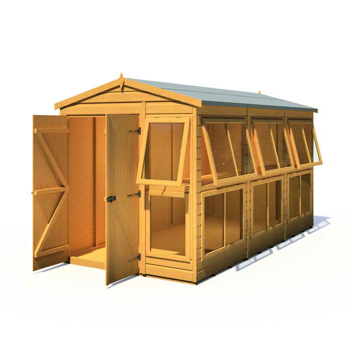 Sun Hut Potting Shed - 6'x12' - Chestnut Mill