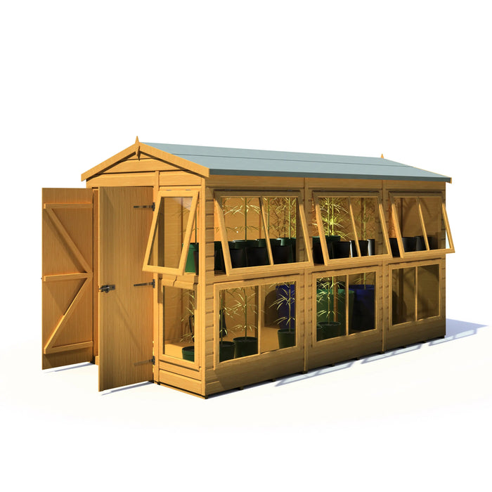 Sun Hut Potting Shed - 6'x12' - Chestnut Mill
