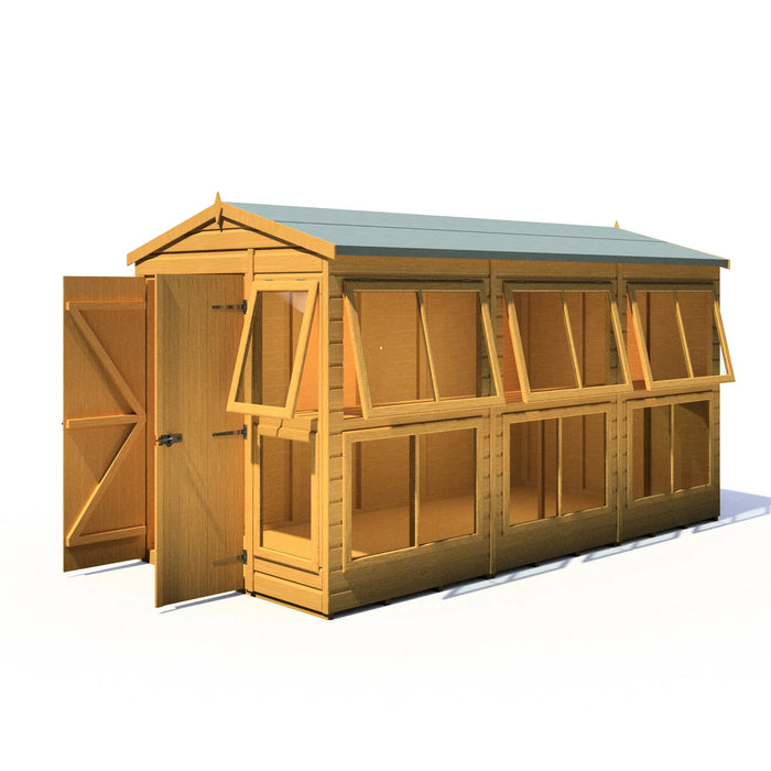 Sun Hut Potting Shed - 6'x12' - Chestnut Mill