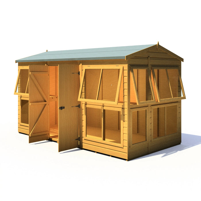 Sun Hut Potting Shed - 6'x12' - Chestnut Mill