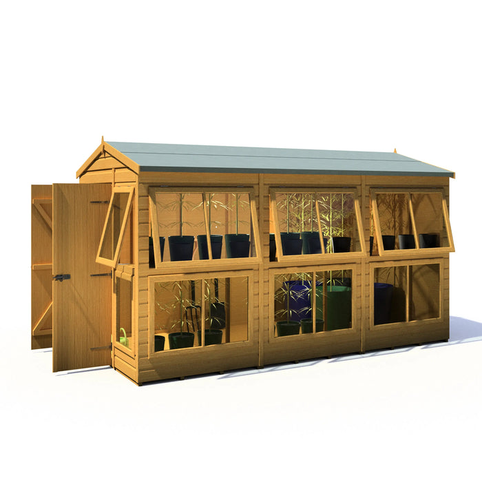 Sun Hut Potting Shed - 6'x12' - Chestnut Mill