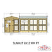 Sun Hut Potting Shed - 6'x12' - Chestnut Mill