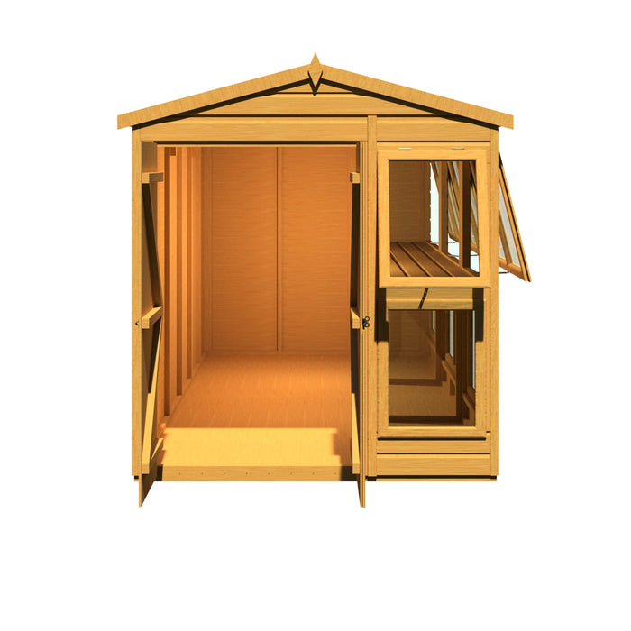 Sun Hut Potting Shed - 6'x12' - Chestnut Mill