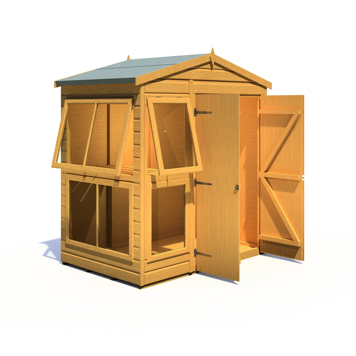Sun Hut Potting Shed - 6'x4' - Chestnut Mill