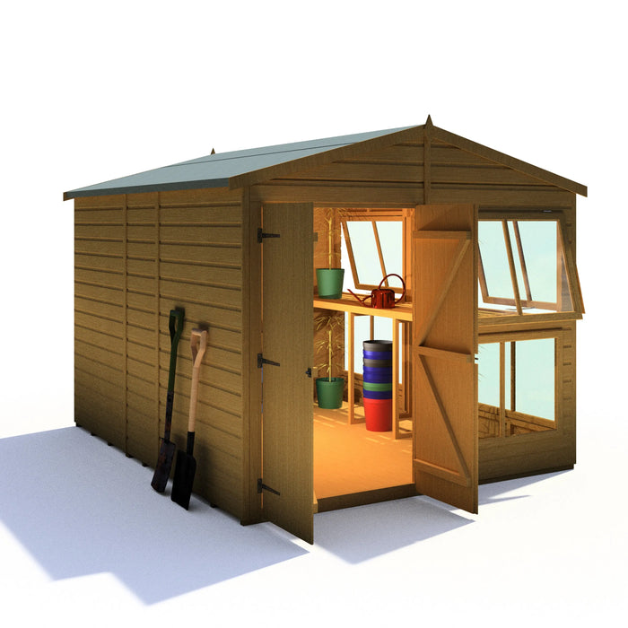 Sun Hut Potting Shed - 8'x10' - Chestnut Mill