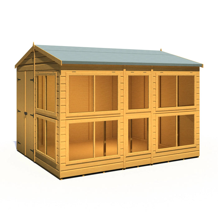 Sun Hut Potting Shed - 8'x10' - Chestnut Mill