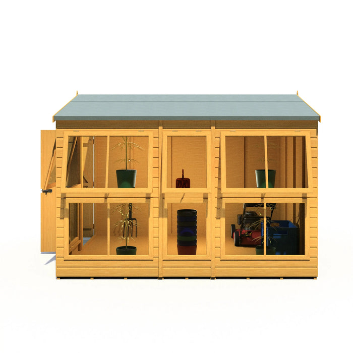 Sun Hut Potting Shed - 8'x10' - Chestnut Mill