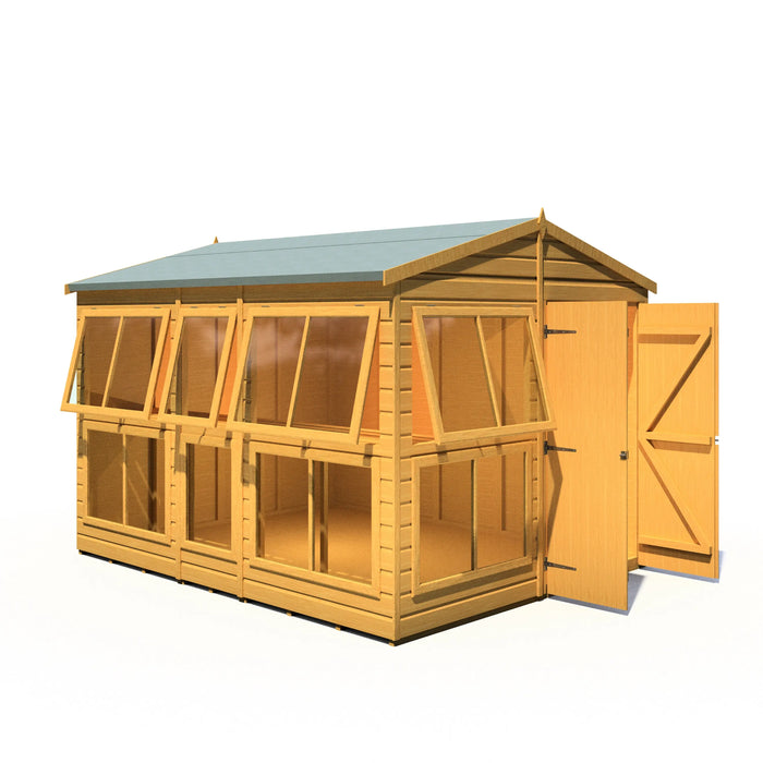 Sun Hut Potting Shed - 8'x10' - Chestnut Mill