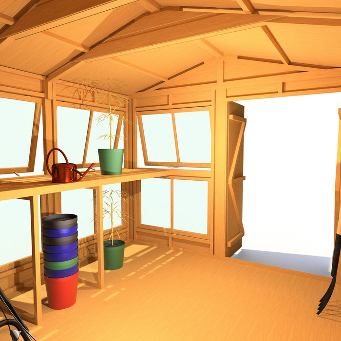 Sun Hut Potting Shed - 8'x10' - Chestnut Mill