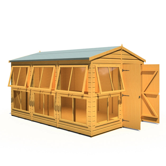 Sun Hut Potting Shed - 8'x12' - Chestnut Mill