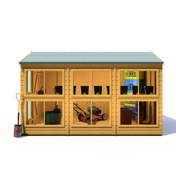 Sun Hut Potting Shed - 8'x12' - Chestnut Mill