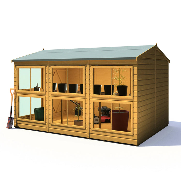 Sun Hut Potting Shed - 8'x12' - Chestnut Mill