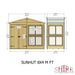Sun Hut Potting Shed - 8'x4' - Chestnut Mill