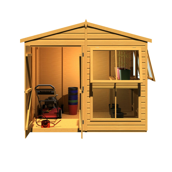Sun Hut Potting Shed - 8'x6' - Chestnut Mill