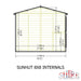 Sun Hut Potting Shed - 8'x8' - Chestnut Mill