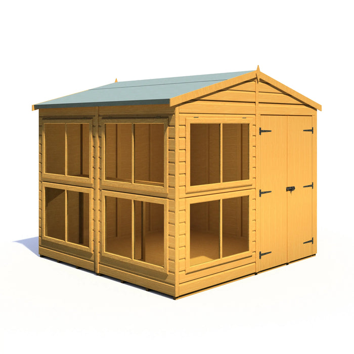 Sun Hut Potting Shed - 8'x8' - Chestnut Mill