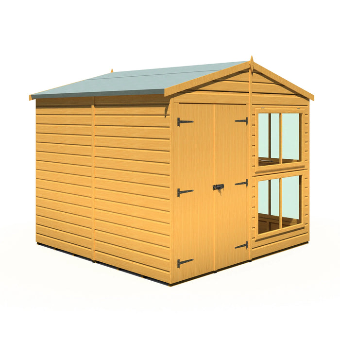 Sun Hut Potting Shed - 8'x8' - Chestnut Mill