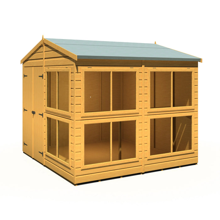 Sun Hut Potting Shed - 8'x8' - Chestnut Mill