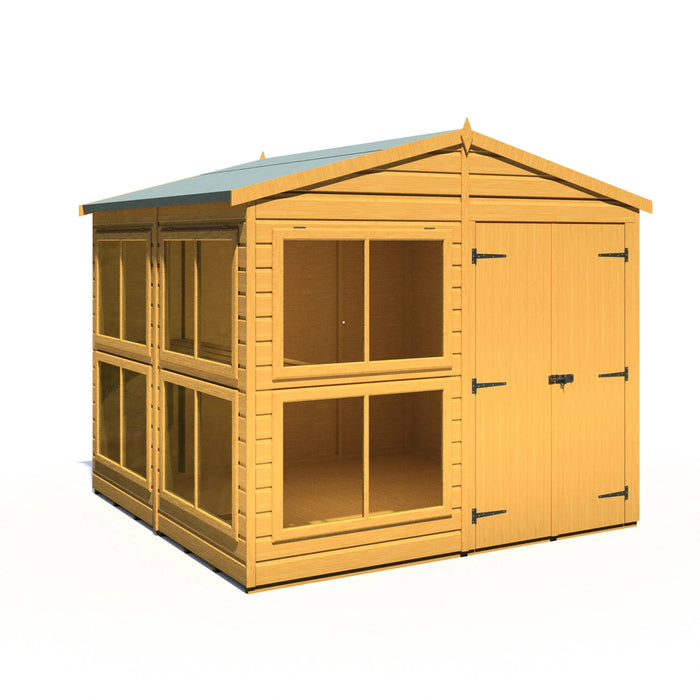 Sun Hut Potting Shed - 8'x8' - Chestnut Mill