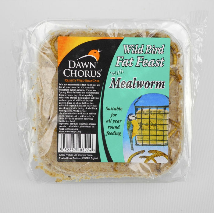 Dawn Chorus Mealworm Fat Feasts 12 x 280g – product image 1