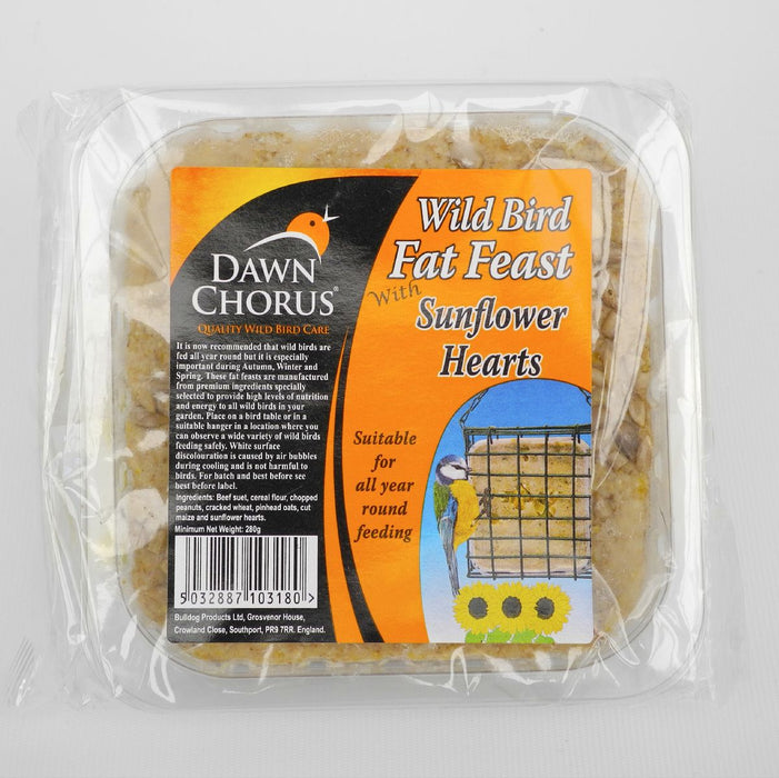Dawn Chorus Sunflower Hearts Fat Feasts 12 x 280g – product image 1