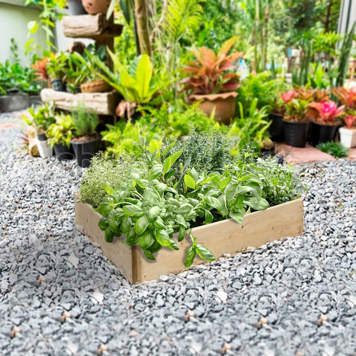 Triangular Raised Bed 15 cm High, 90cm each side - Chestnut Mill
