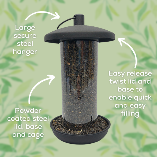 Twist & Release Steel Nyjer Feeder