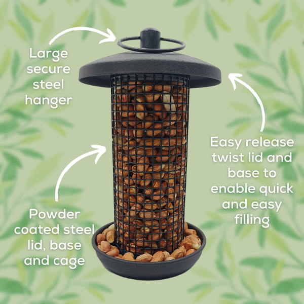 Twist & Release Steel Peanut Feeder Small