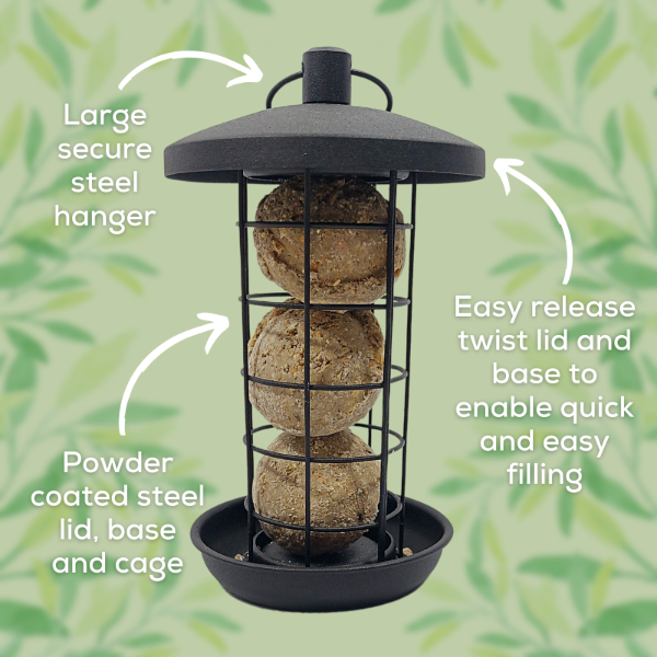 Twist & Release Steel Suet Ball Feeder Small