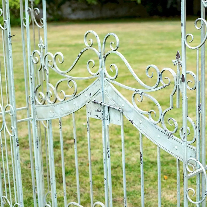 VINTAGE GARDEN ARCH WITH GATES - BLUE Ascalon