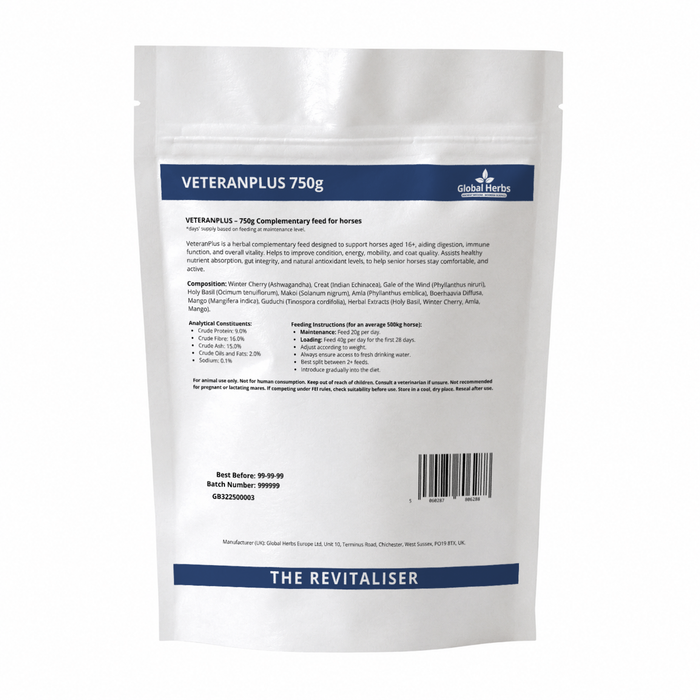 Global Herbs Veteran Plus Refill Pouch 750g