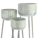 WAVE PLANTER WITH LEGS - SET OF 3 - ANTQ GREEN Ascalon