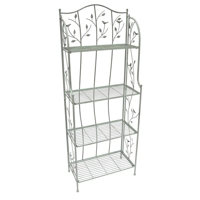 WOODLAND FOLDING 4 TIERD SHELF - GREEN Ascalon