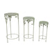 WOODLAND PLANT TABLE TALL - SET OF 3 - Green Ascalon