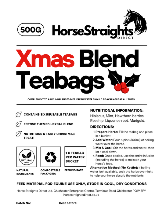 Horse Straights Direct Christmas Herbal Infusion with 6 Refillable Teabags