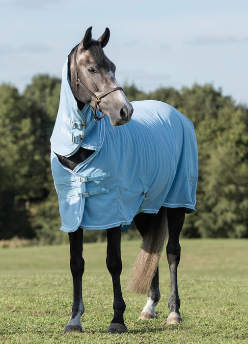 Swish Fixed-Neck Fleece Rug – Baby Blue
