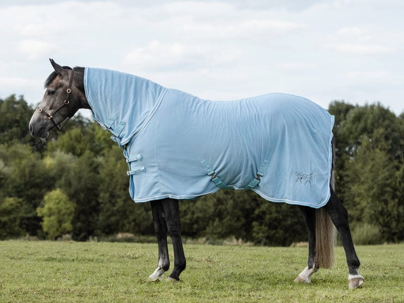 Swish Fixed-Neck Fleece Rug – Baby Blue