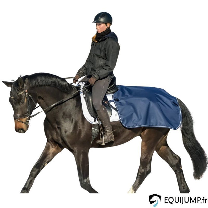 Bucas Quarter Sheet – Navy/Silver