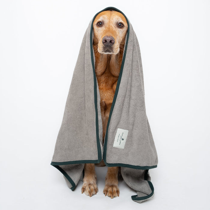 Ruff & Tumble Dog Drying Towel in Flint