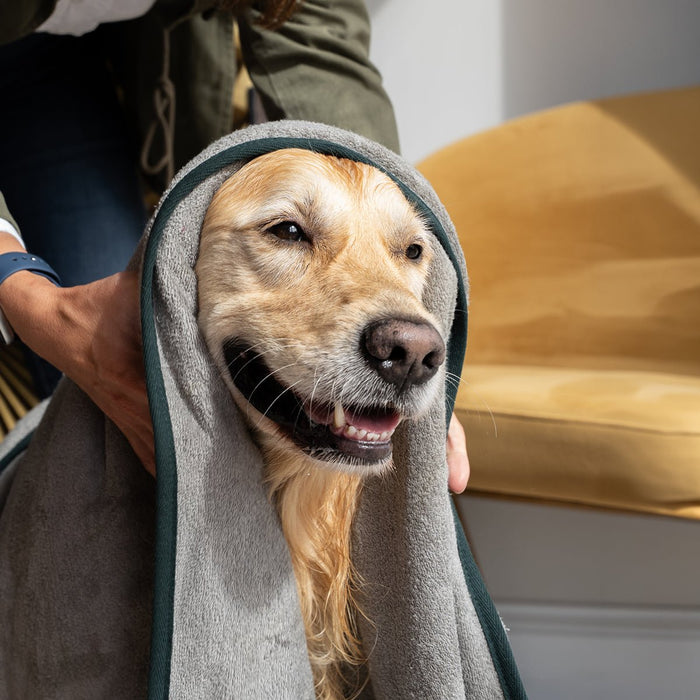 Ruff & Tumble Dog Drying Towel in Flint – view 2