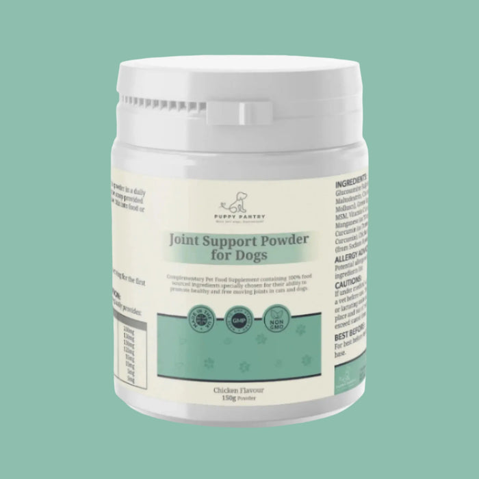 Joint Support Powder – Chicken (150g)
With glucosamine, chondroitin & MSM for mobility & comfort at all ages