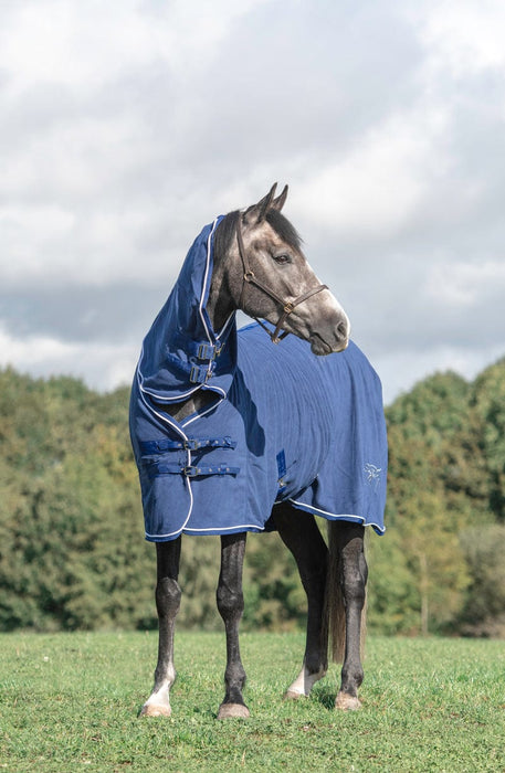 Swish Fixed-Neck Fleece Rug – Navy
