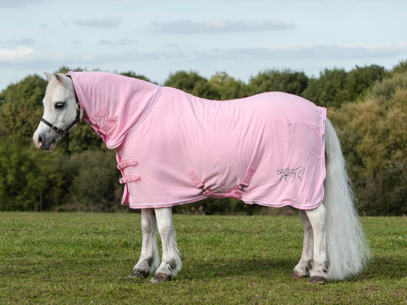 Swish Fixed-Neck Fleece Rug – Baby Pink