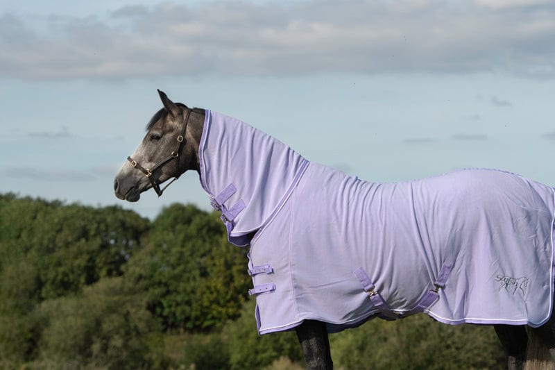 Swish Fixed-Neck Fleece Rug – Violet