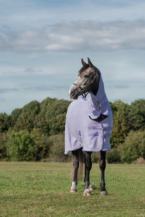 Swish Fixed-Neck Fleece Rug – Violet
