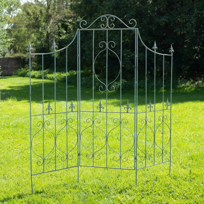 Ascalon Gustavian Folding Metal Garden Screen