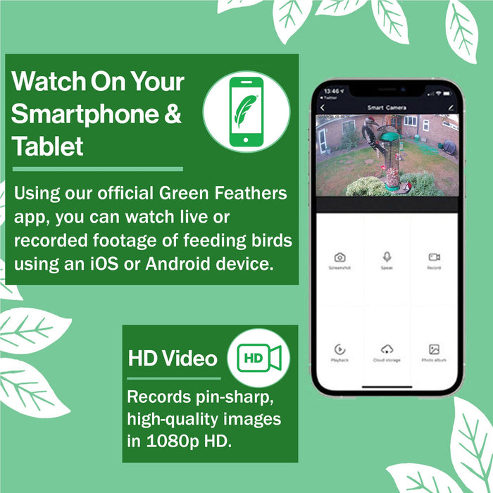 WiFi Bird Feeder HD Camera Pack