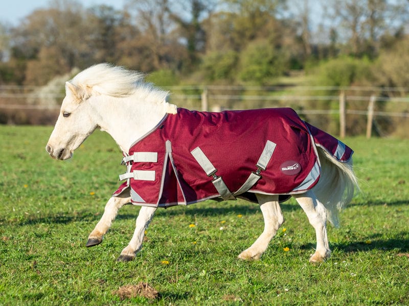 Swish Mini 0g Turnout Rug – Burgundy